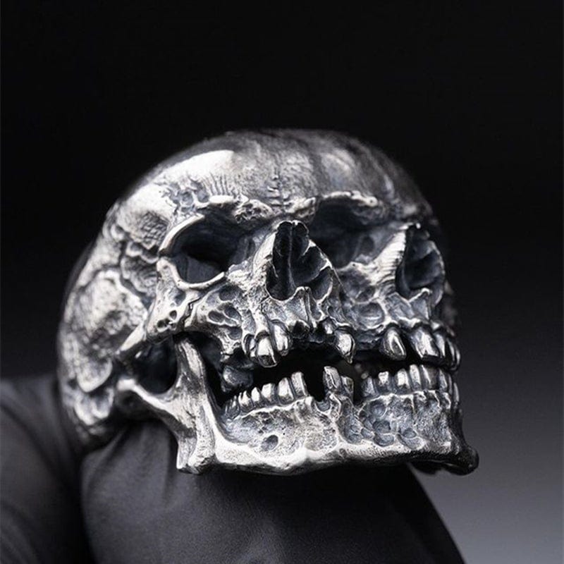 GOTHIC HERREN TOTENKOPF EDELSTAHLRING