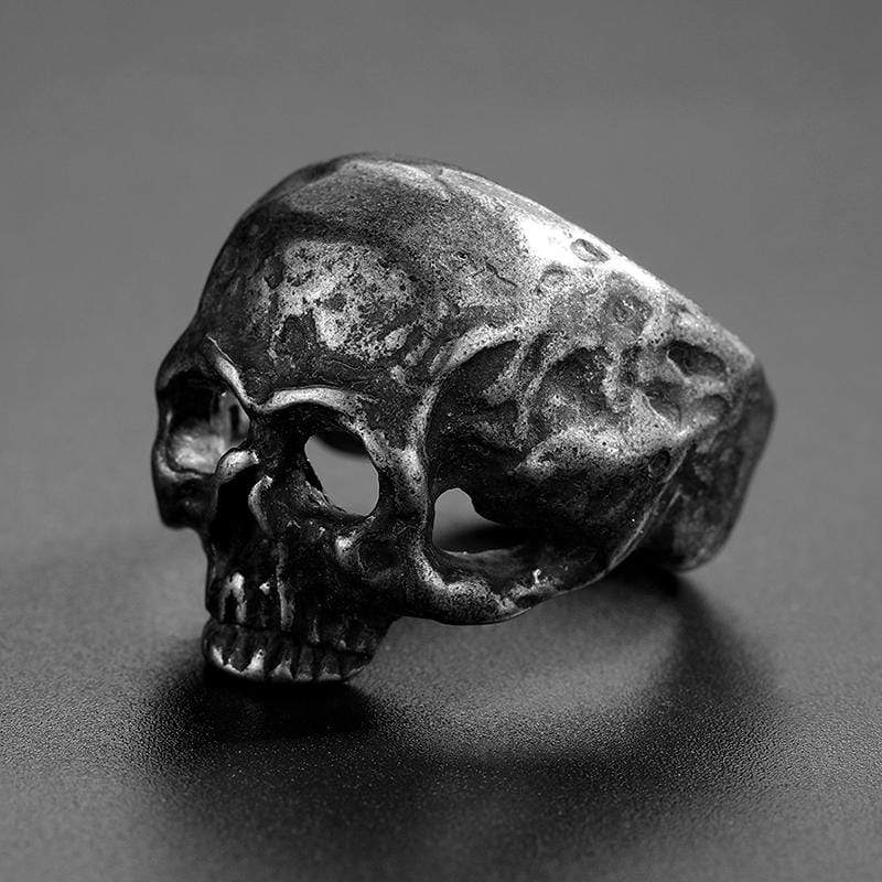 MOTORCYCLE SKULL GOTHIC RING