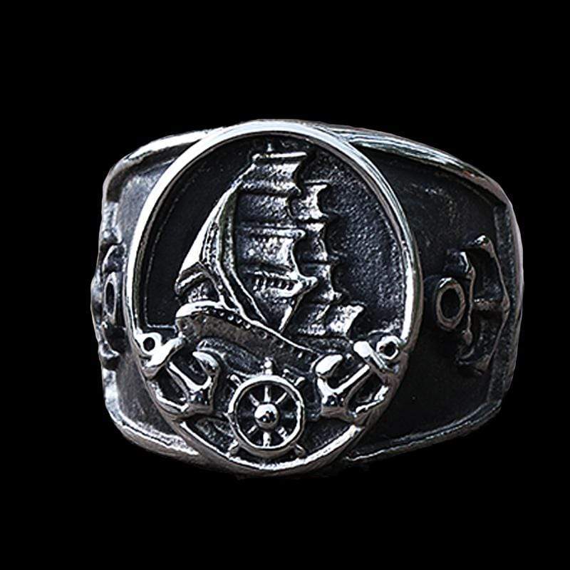 ANILLO DE VELERO PIRATA VIKINGO NÓRDICO