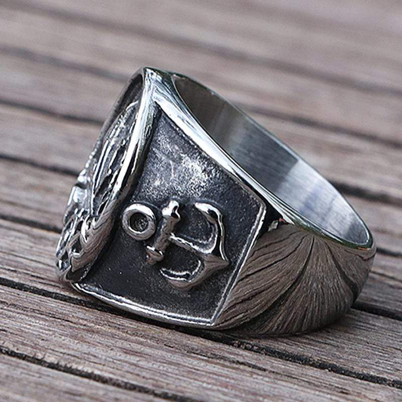 ANILLO DE VELERO PIRATA VIKINGO NÓRDICO