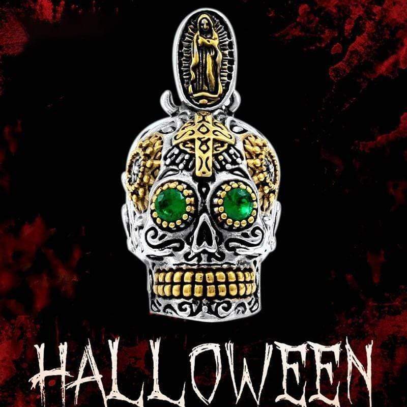 HIP HOP SKULL MAN STAINLESS STEEL NECKLACE