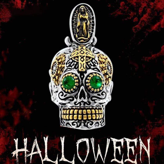 HIP HOP SKULL MAN STAINLESS STEEL NECKLACE