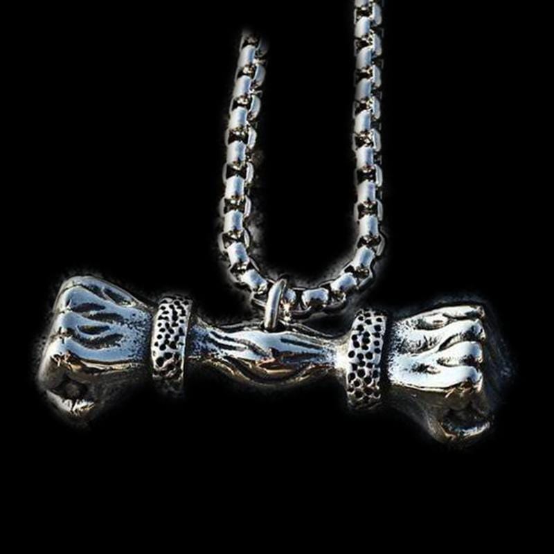 FIST OF STRENGTH STAINLESS STEEL PENDANT