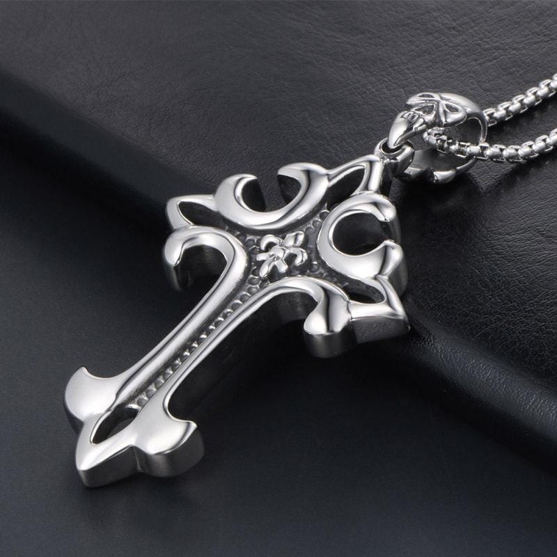 GOTHIC CROSS STAINLESS STEEL PENDANT