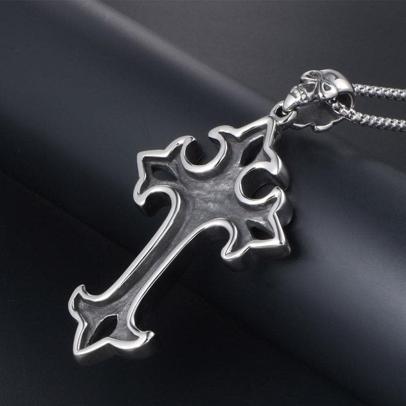 GOTHIC CROSS STAINLESS STEEL PENDANT