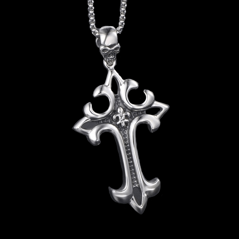 GOTHIC CROSS STAINLESS STEEL PENDANT