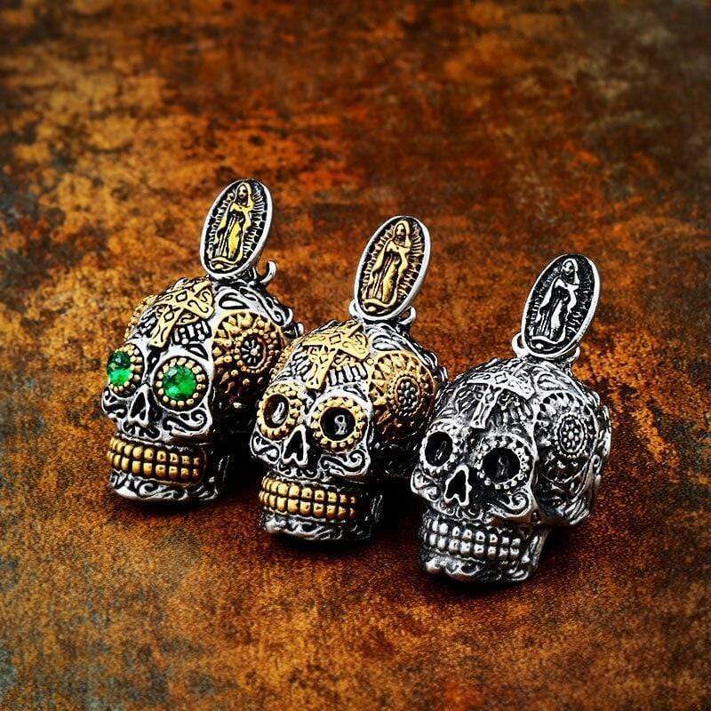 HIP HOP SKULL MAN STAINLESS STEEL NECKLACE