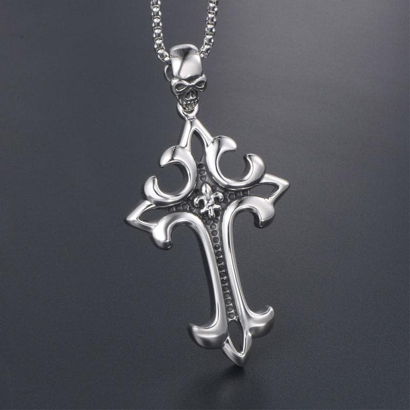 GOTHIC CROSS STAINLESS STEEL PENDANT