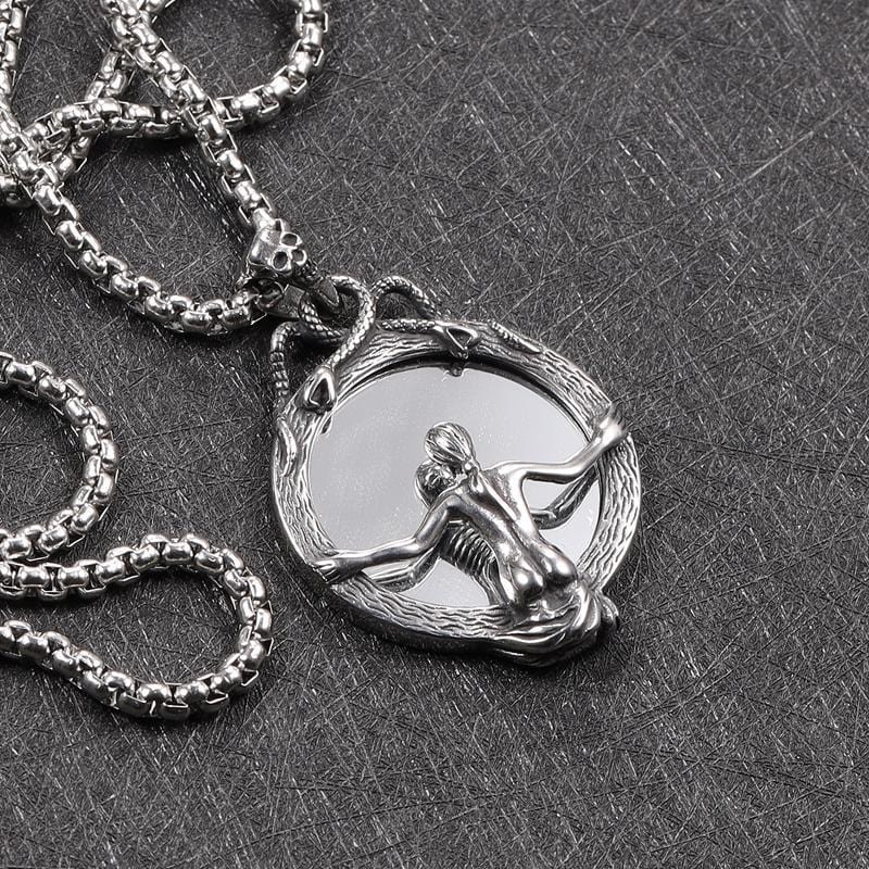 MAGIC MIRROR STAINLESS STEEL PENDANT