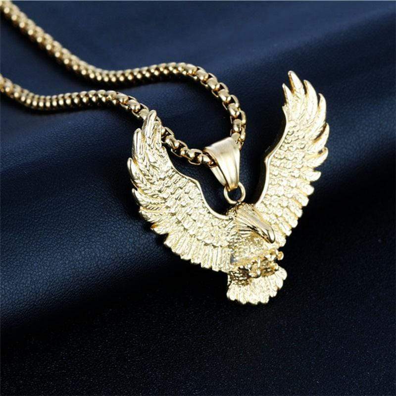 PUNK EAGLE STAINLESS STEEL PENDANT