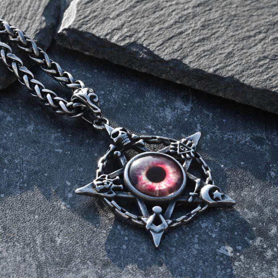 SKULL EYE STAINLESS STEEL PENDANT