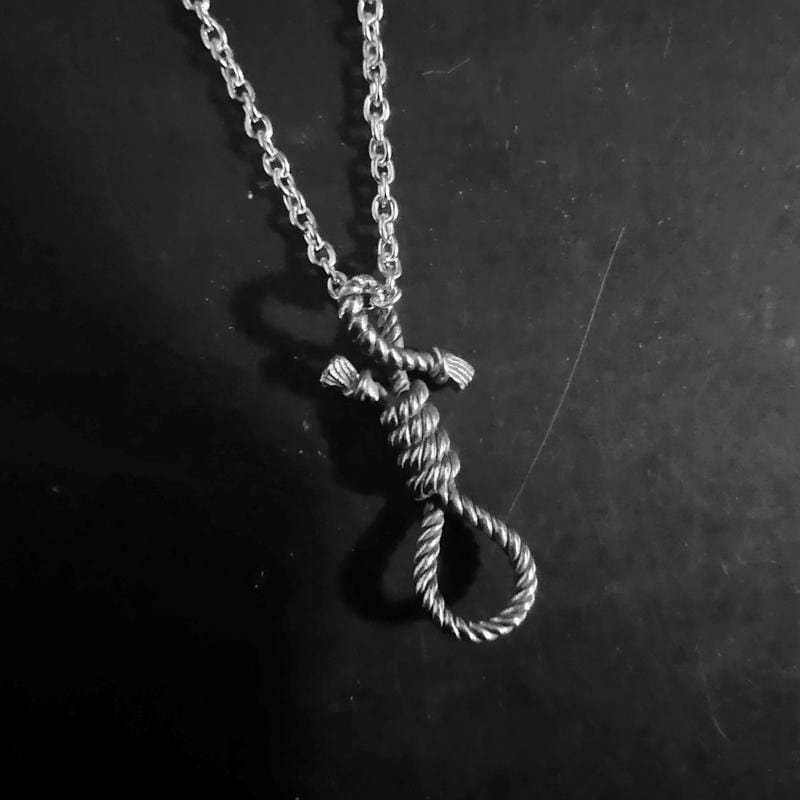 TWISTED HEMP ROPE STAINLESS STEEL PENDANT