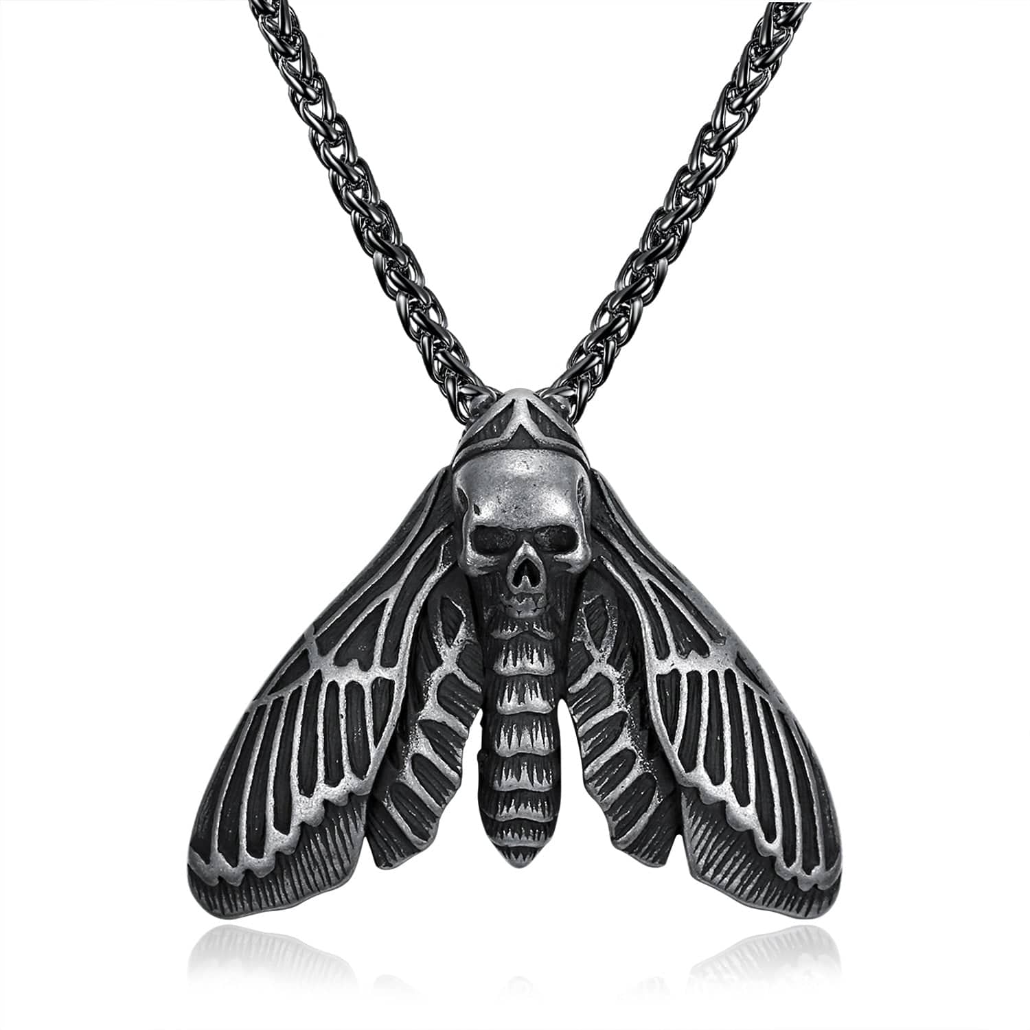 Vintage-Anhänger „Death Moth“ aus Edelstahl