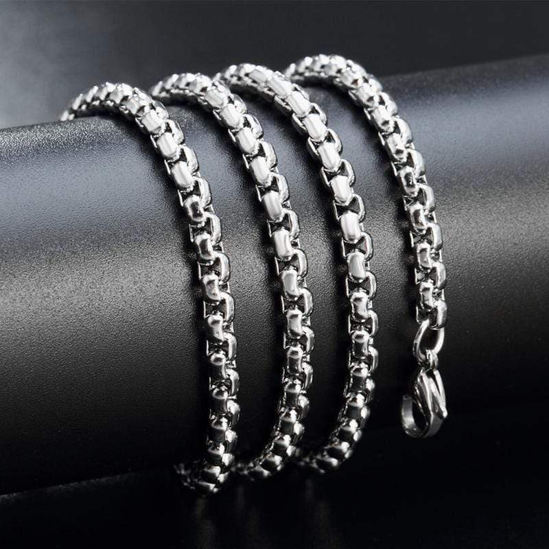 PUNK DRAGON CLAW RUBY STAINLESS STEEL NECKLACE