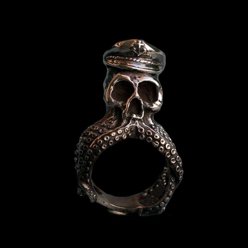 ANILLO PUNK PULPO CAPITÁN BIKER