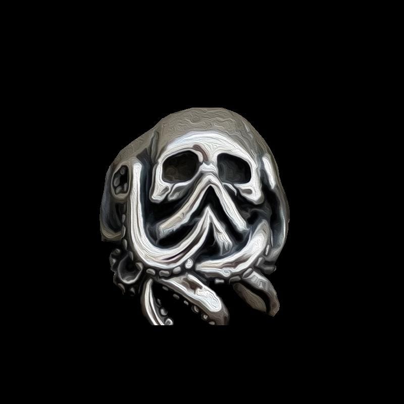 ANILLO DE CALAVERA DE PULPO PUNK