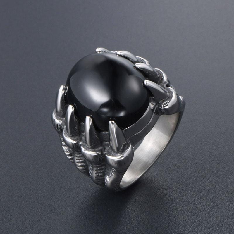 VINTAGE DRACHENKLAUE EDELSTEINRING
