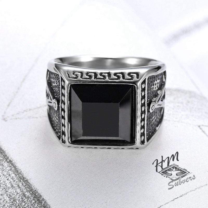 ANILLO VINTAGE AG DE ACERO INOXIDABLE