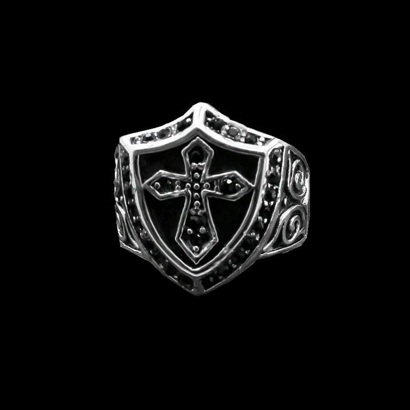 ANILLO CRUZ ESCUDO CABALLERO TEMPLARIO