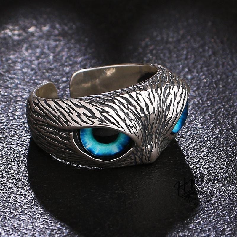 PUNK OWL STAINLESS STEEL RING