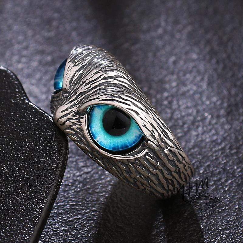 PUNK OWL STAINLESS STEEL RING