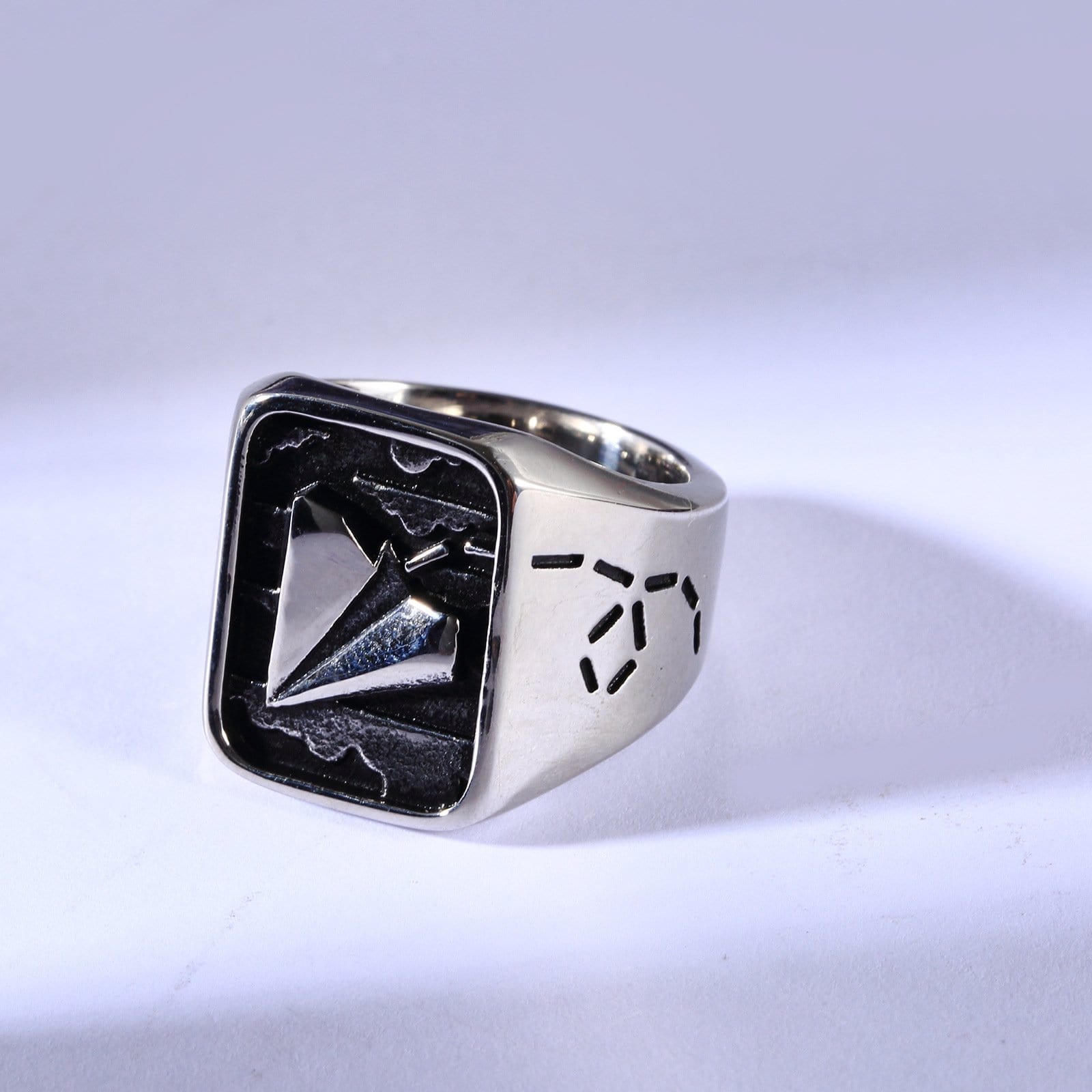 AIRPLANE STAINLESS STEEL RING