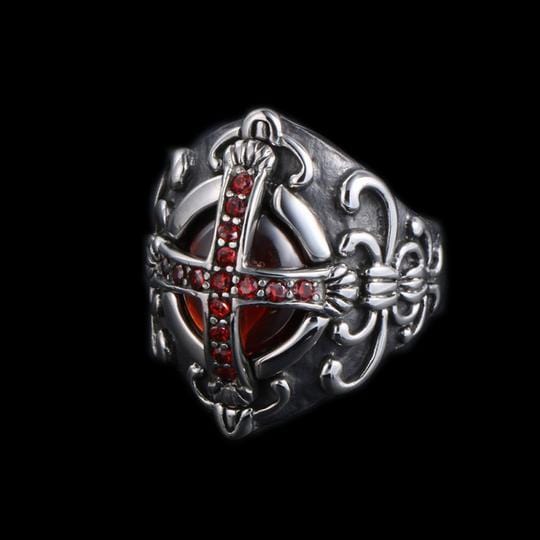 ANILLO DE ACERO INOXIDABLE PERSONALIZADO CROSS NOBLE