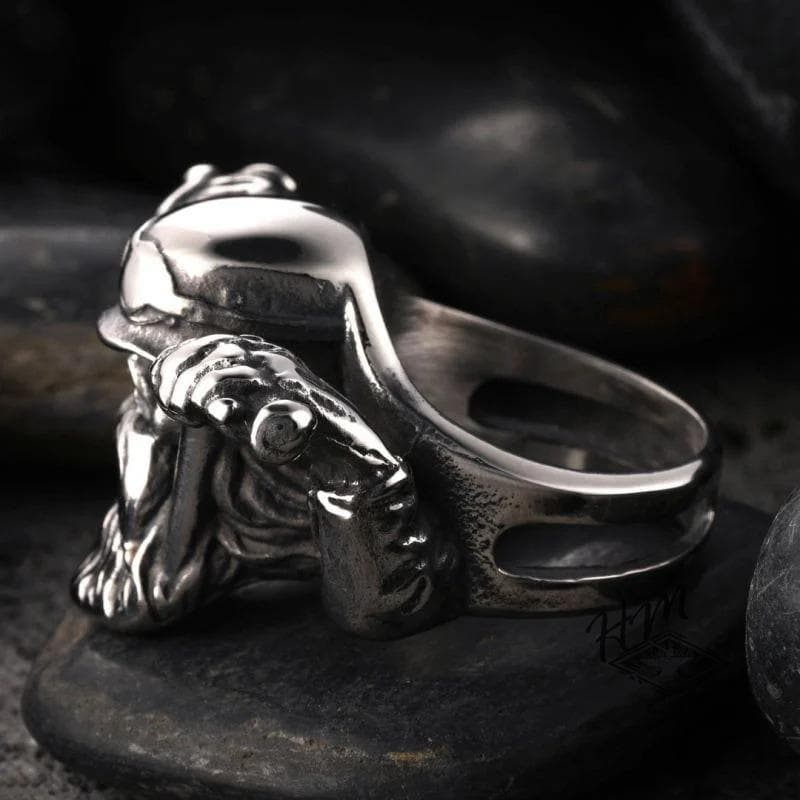 ANILLO DE CALAVERA DE ACERO INOXIDABLE PIRATA CICLISMO