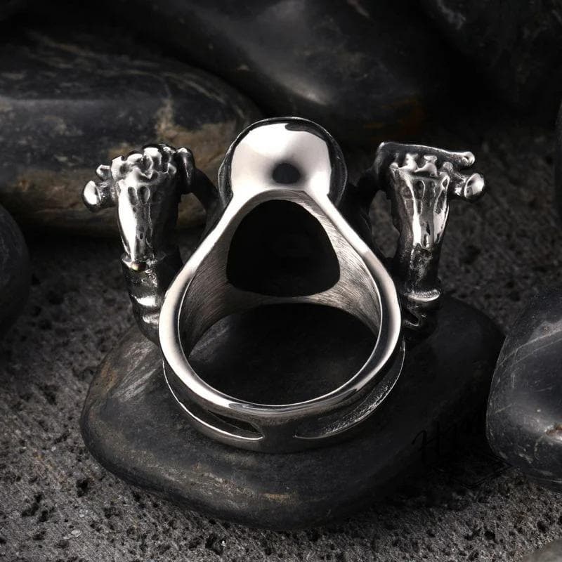 ANILLO DE CALAVERA DE ACERO INOXIDABLE PIRATA CICLISMO