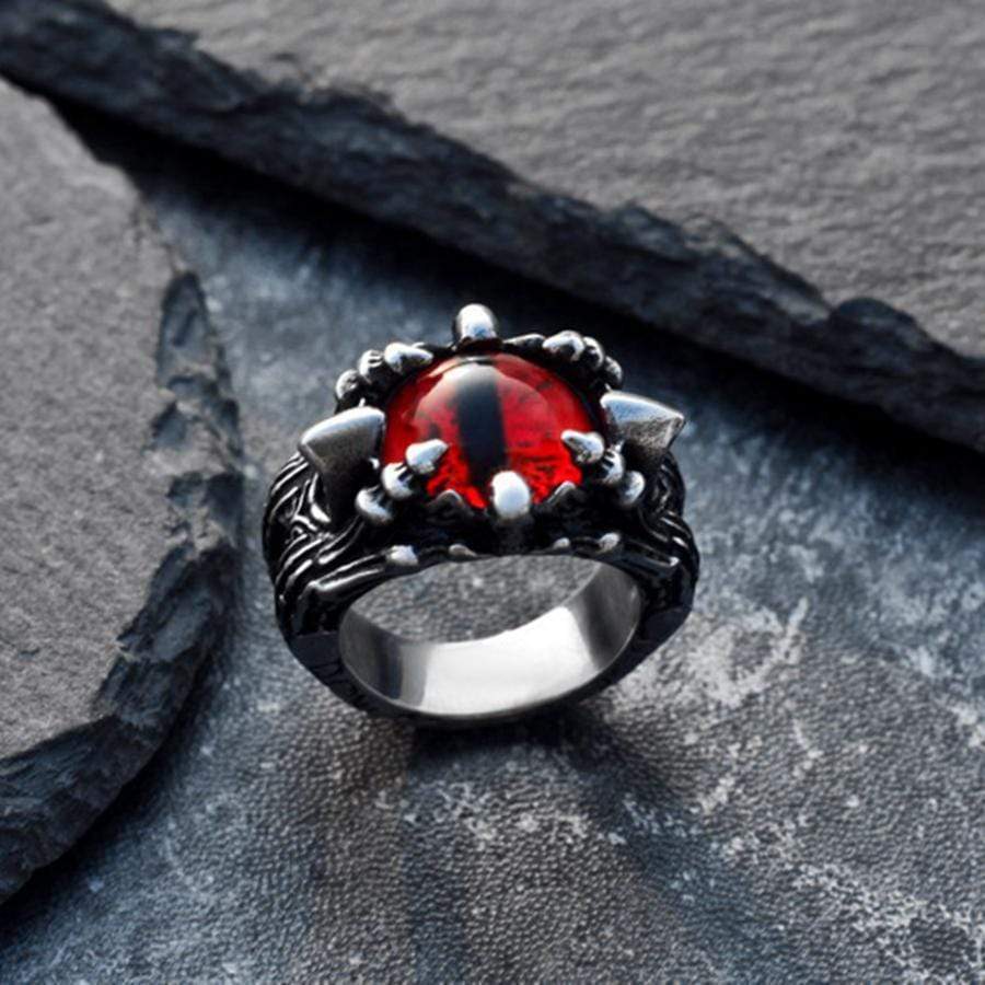 EYE OF SAURON STAINLESS STEEL RING