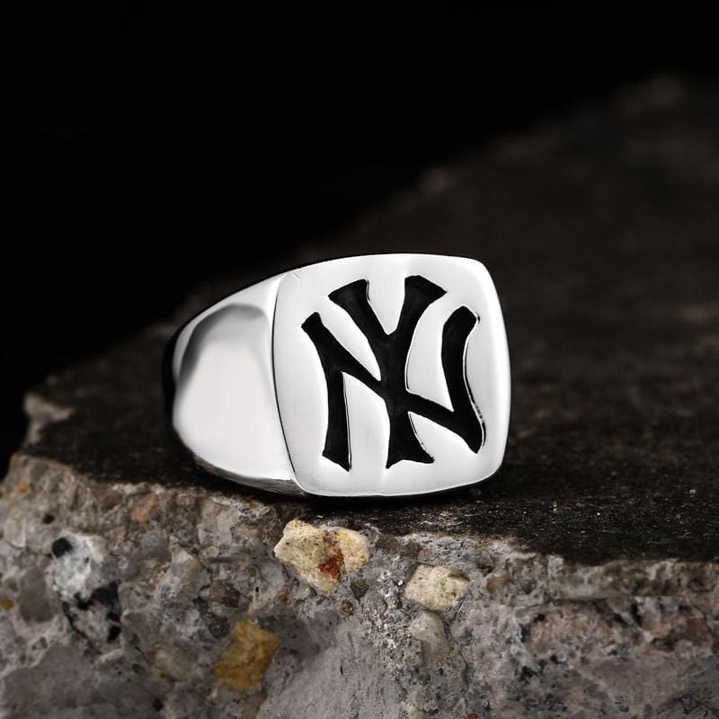 ANILLO DE ACERO INOXIDABLE DE NUEVA YORK PARA HOMBRES