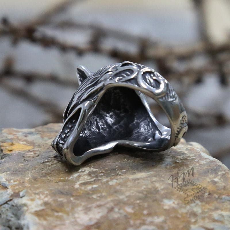 ANILLO DE ACERO INOXIDABLE FIERCE WOLF