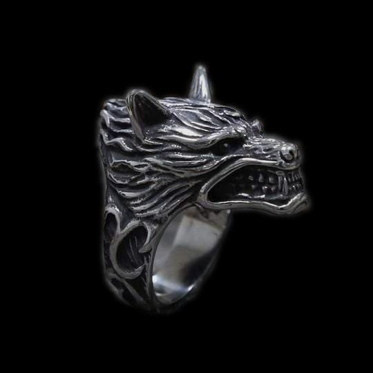 ANILLO DE ACERO INOXIDABLE FIERCE WOLF