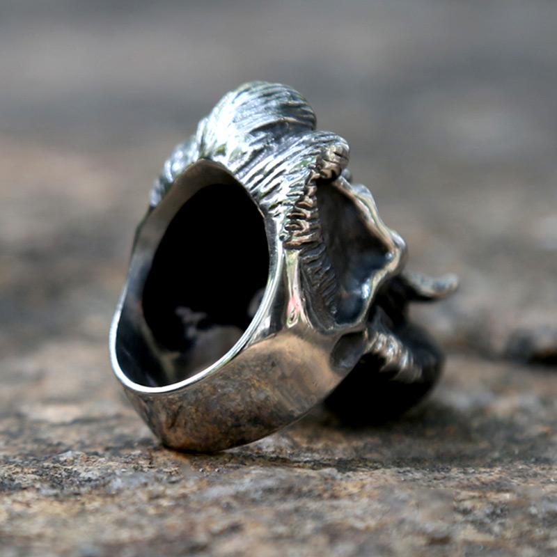 ANILLO DE CALAVERA DE ACERO INOXIDABLE PARA CABALLERO