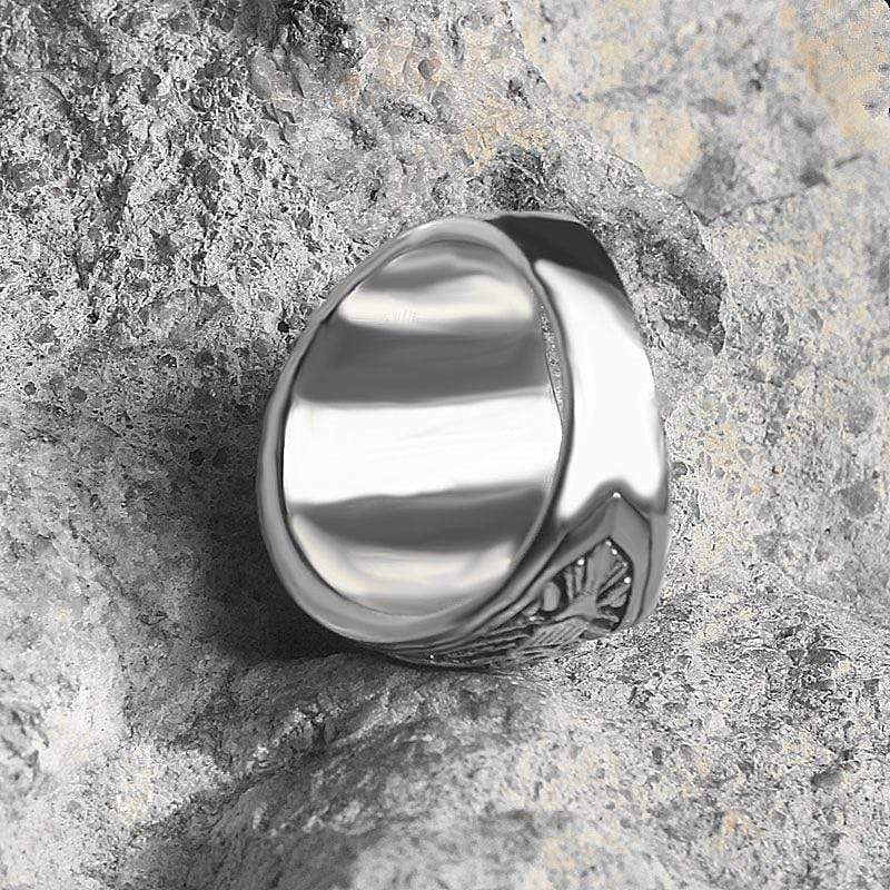 ANILLO DE ACERO INOXIDABLE PARA HOMBRE CON PIEDRAS PRECIOSAS DE HIP HOP