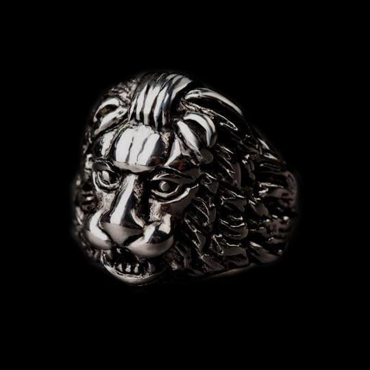 PUNK LION STAINLESS STEEL RING