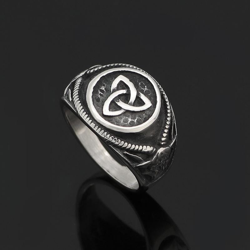 ANILLO VIKINGO RETRO DE ACERO INOXIDABLE