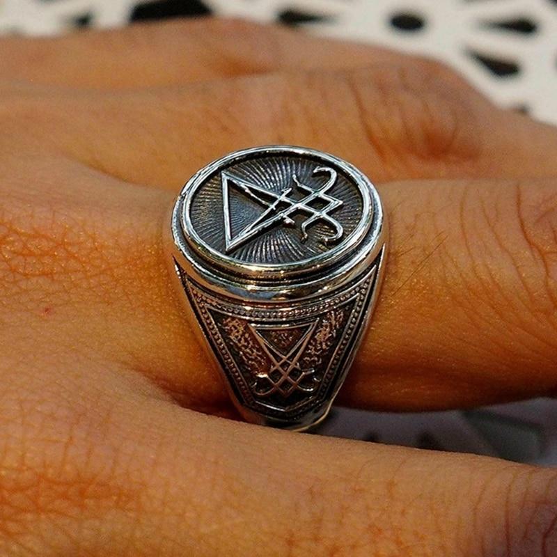 ANILLO DE ACERO INOXIDABLE SIGILO DE LUCIFER