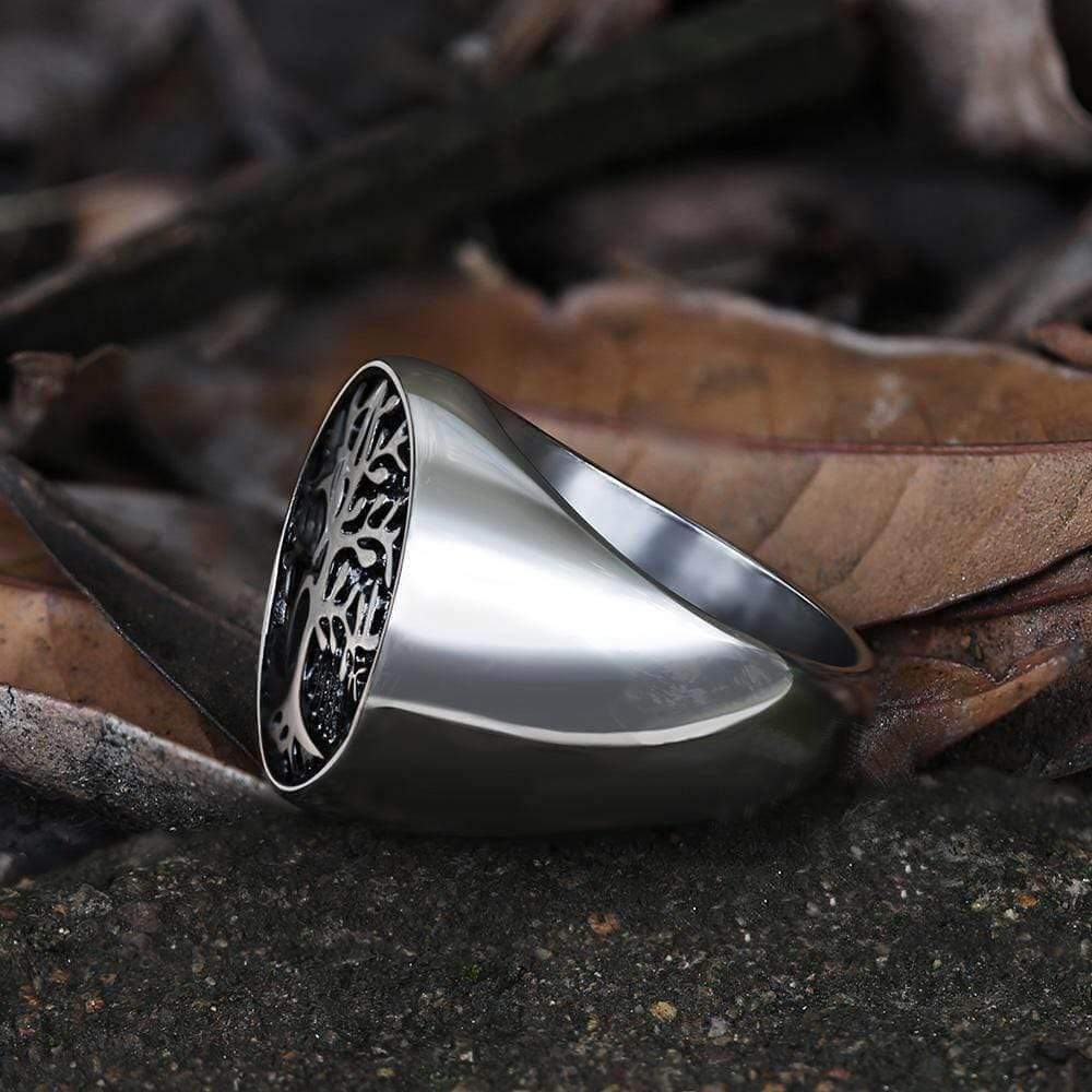 ANILLO VIKINGO DE ACERO INOXIDABLE ÁRBOL DE LA VIDA
