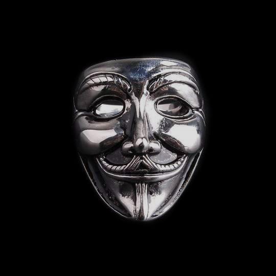 V WIE VENDETTA EDELSTAHLRING