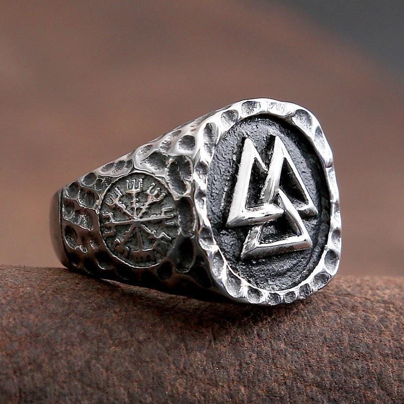 ANILLO BRÚJULA VIKINGO VALKNUT