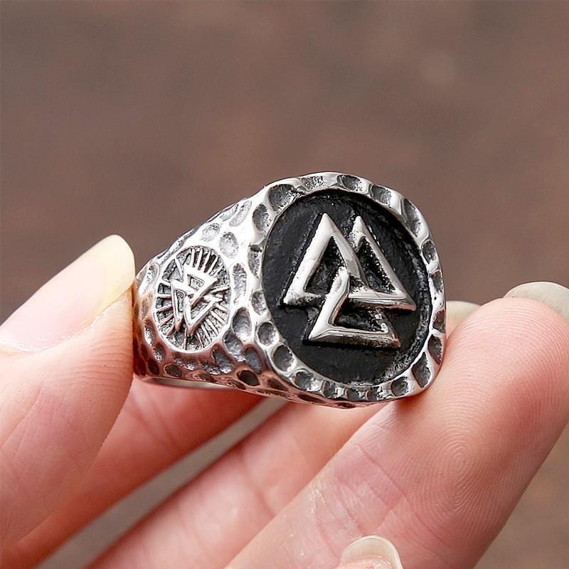 ANILLO BRÚJULA VIKINGO VALKNUT