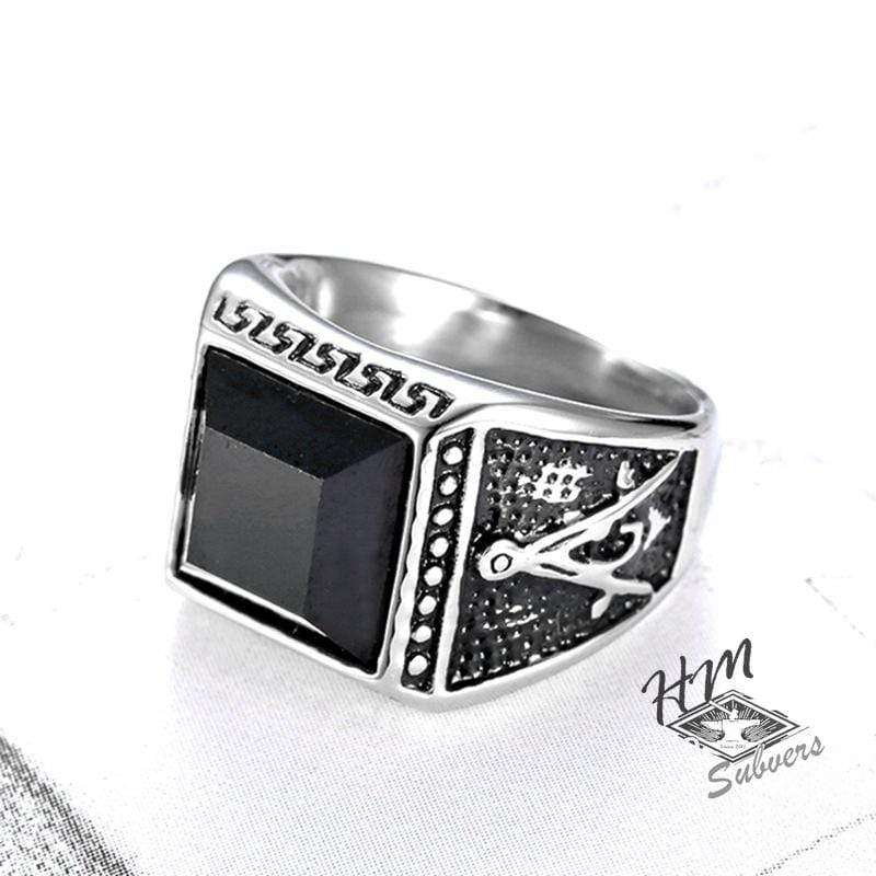 ANILLO VINTAGE AG DE ACERO INOXIDABLE