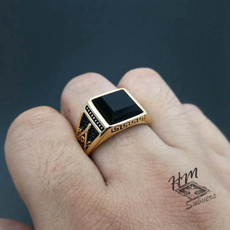 ANILLO VINTAGE AG DE ACERO INOXIDABLE