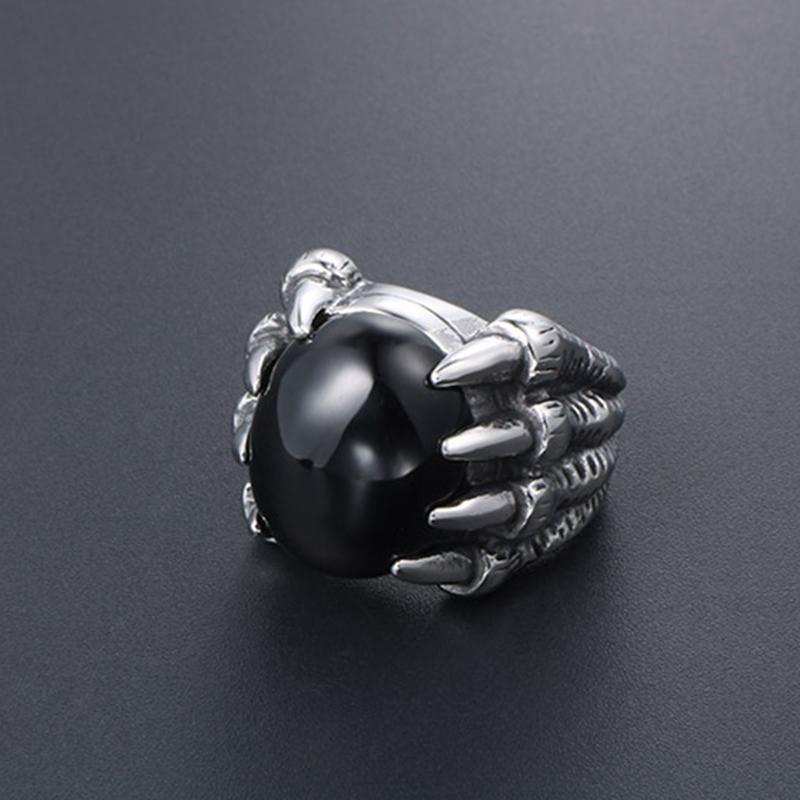 VINTAGE DRACHENKLAUE EDELSTEINRING