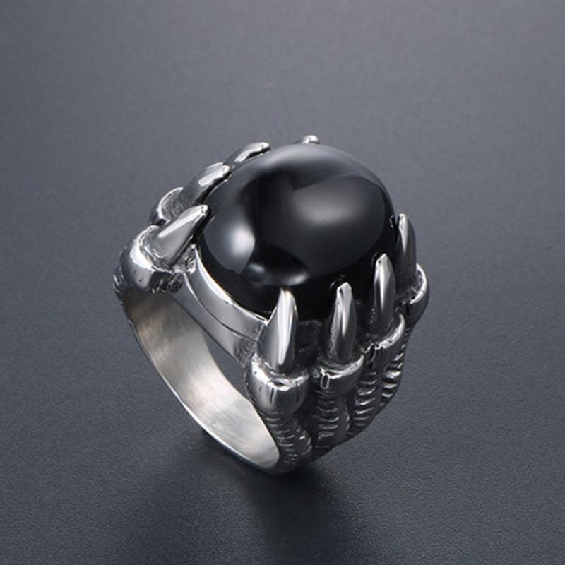 VINTAGE DRACHENKLAUE EDELSTEINRING