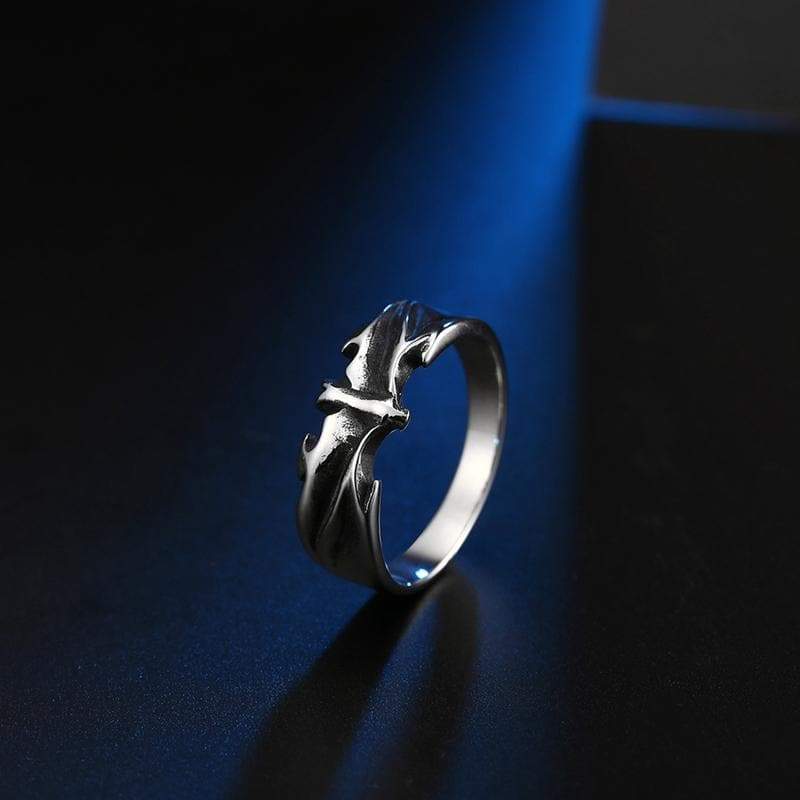 ANILLO VINTAGE GÓTICO CON MURCIÉLAGO