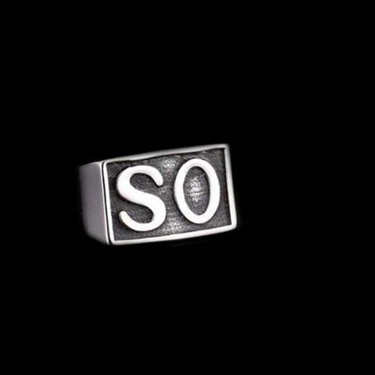 ANILLO VINTAGE SO NS DE ACERO INOXIDABLE