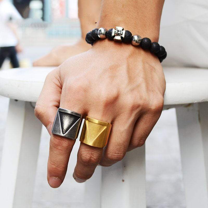 VIKING TRIANGLE STAINLESS STEEL RING