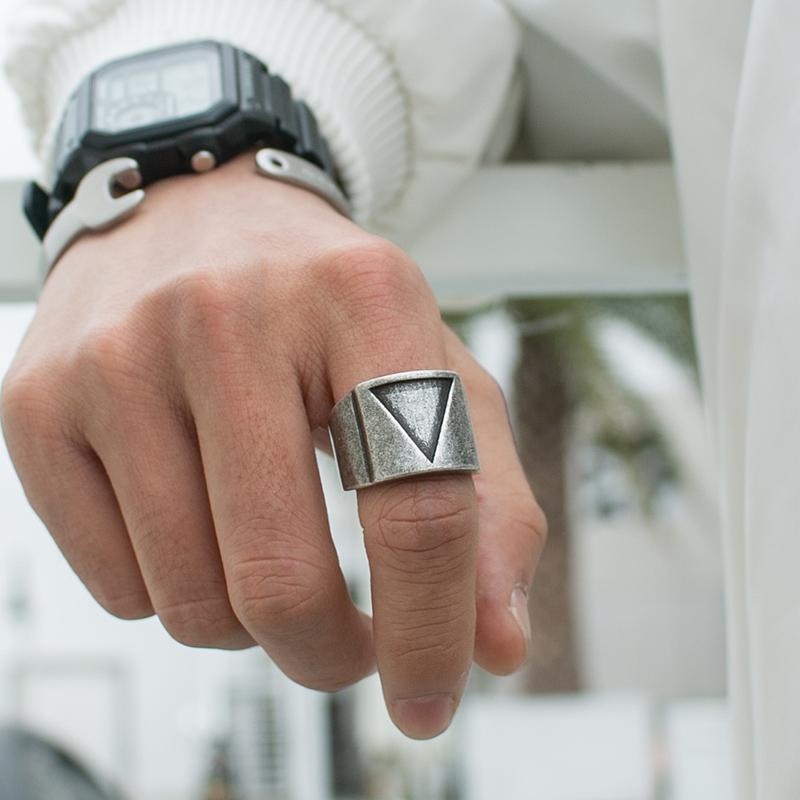 VIKING TRIANGLE STAINLESS STEEL RING